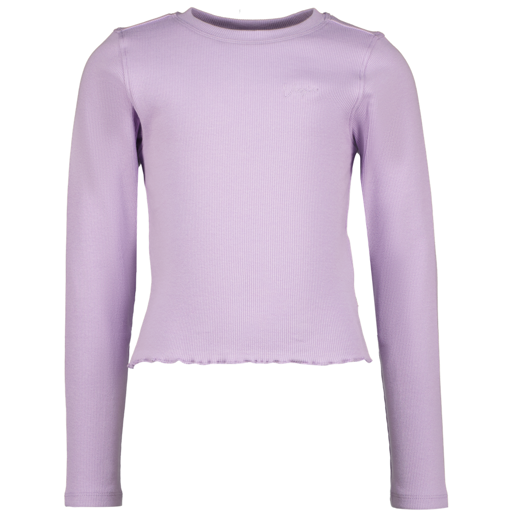 AW23KGN30003_G-BASIC-TEE-CROP-RNLS_Fresh lilac_FRONT