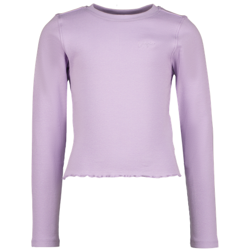AW23KGN30003_G-BASIC-TEE-CROP-RNLS_Fresh lilac_FRONT