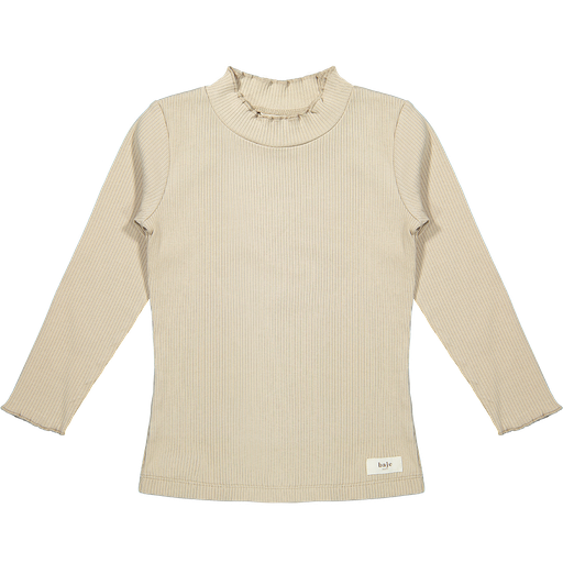 [Baje crema] (girls Rib Longsleeve Sand) 035180