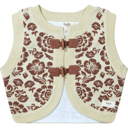 [Baje capri] (girls Gilet        Jacquard) 035199