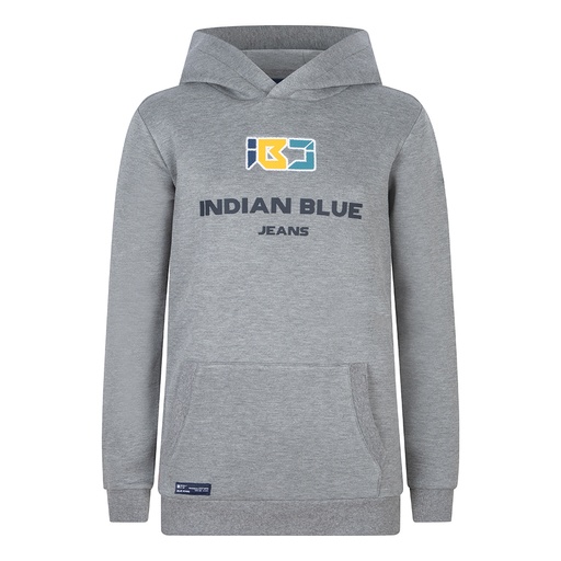 [Indian Blue Jeans ibbw23-4588] (boys Hoodie Ibj Medium grey) 037507