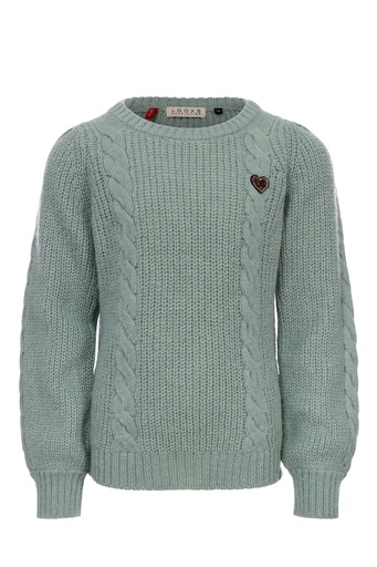 [Looxs 2331-7304-351] (girls Little Knitted Pullover Aqua green) 037588