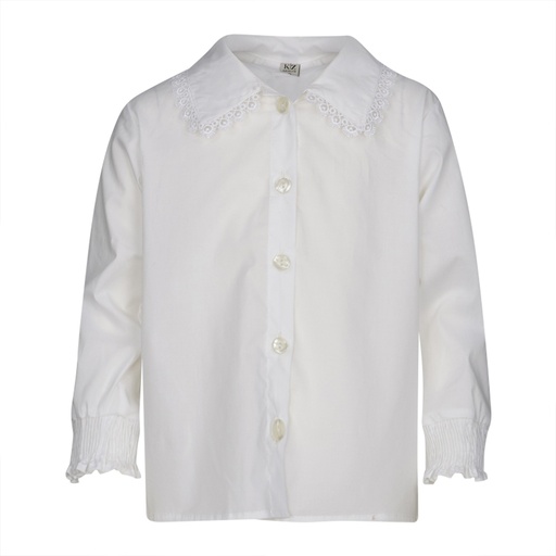[Kiezeltje kz9014] (girls Blouse Anne Off white) 037679