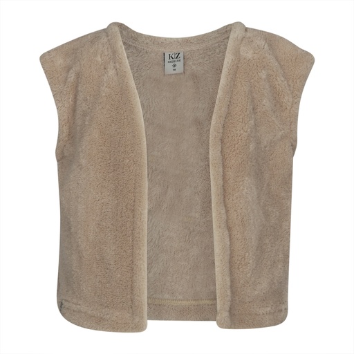 [Kiezeltje kz9029] (girls Gilet Teddy Sand) 037685