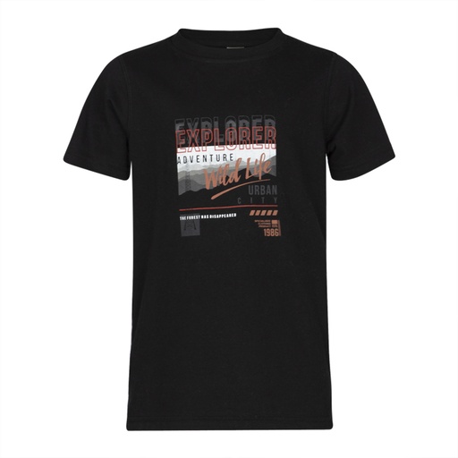 [KIE Stone Boys ksb9107] (boys T-Shirt Sjors Zwart) 037726