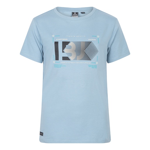 [Indian Blue Jeans ibbw23-3690] (boys Organic T-Shirt Ibj Azure blue) 037790