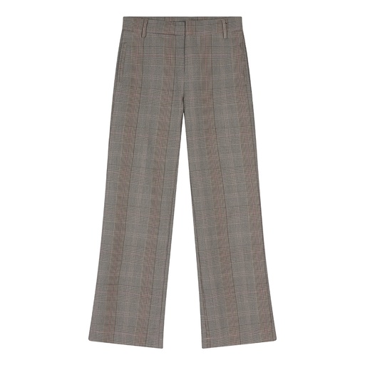 [Indian Blue Jeans ibgw23-2270] (girls Wide Pants Check Black) 037799
