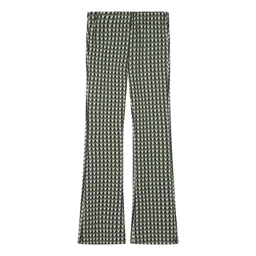[Indian Blue Jeans ibgw23-2272] (girls Flare Pies De Poule Dark green) 037801