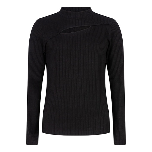 [Indian Blue Jeans ibgw23-3000] (girls Long Sleeve Chest Opening Black) 037803