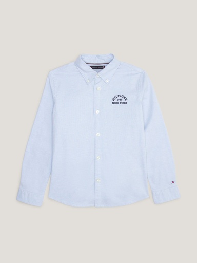 [Tommy Hilfiger kb0kb08516 c1s] (boys Varsity Oxford Shirt Licht blauw) 037870