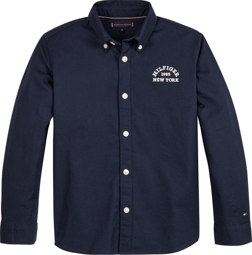 [Tommy Hilfiger kb0kb08516 dw5] (boys Varsity Oxford Shirt Blauw  ) 037872