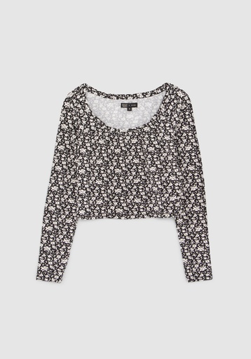 [Way XX10064] (girls Tee Shirt Ml Noir) 037991