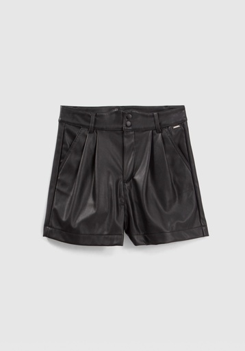 [IKKS XX26024] (girls Short Fx Cuir Noir) 037998