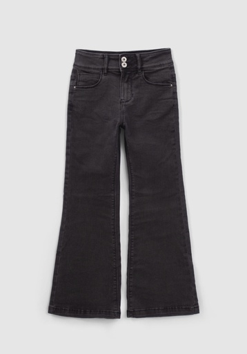 [Way XX29024] (girls Denim Boot Cut Black) 038001