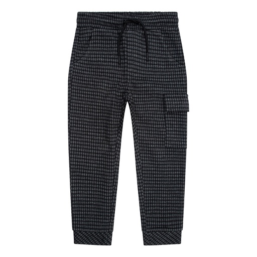 [Daily7 D7B-W23-2901/969] (boys Fancy Check Cargo Pants Anthra) 038021