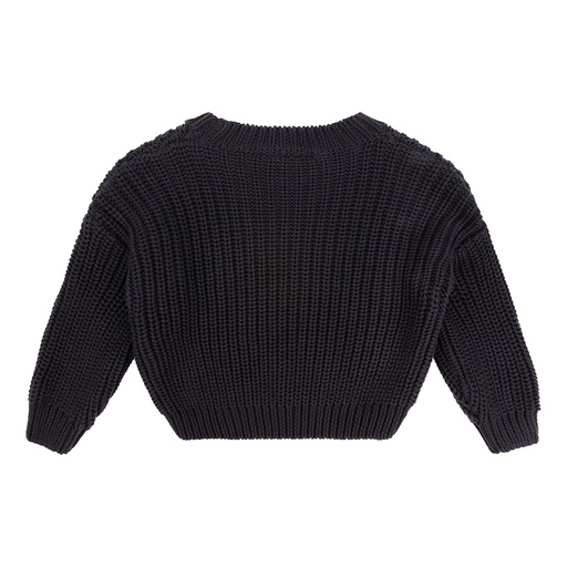 [Daily7 D7B-W23-8554/969] (boys Chunky Knitted Sweater  Anthra) 038036