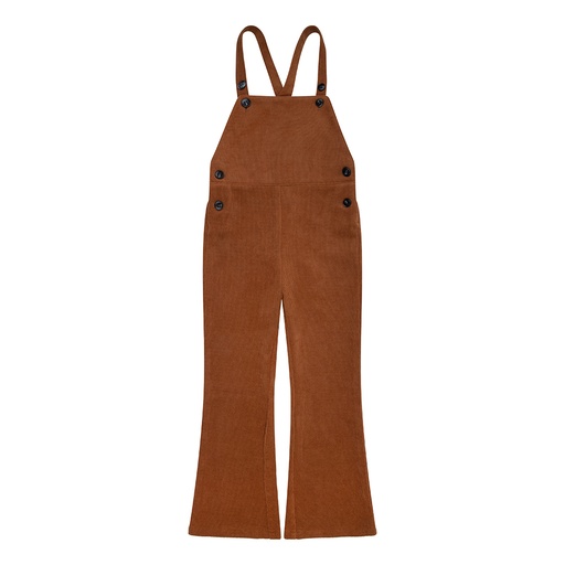 [Daily7 D7G-W23-2305/764] (girls Dungarees Cord Pants Brown ) 038040