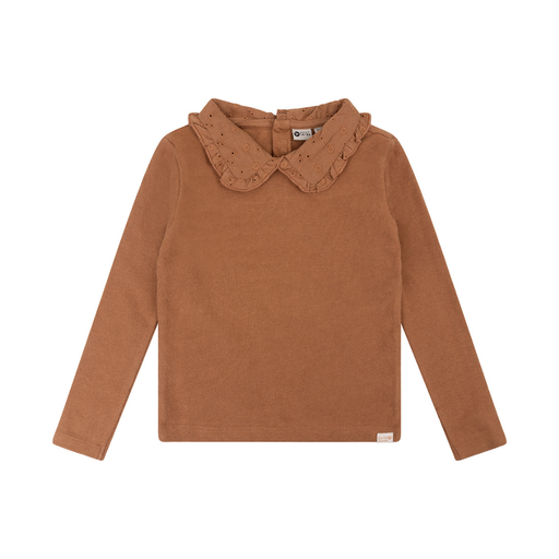 [Daily7 D7G-W23-3008/764] (girls Organic Longsleeve Collar Brown ) 038049