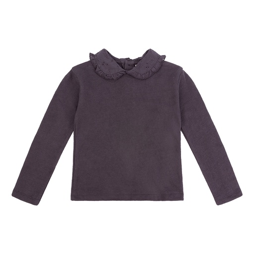 [Daily7 D7G-W23-3008/915] (girls Organic Longsleeve Collar Grey  ) 038060